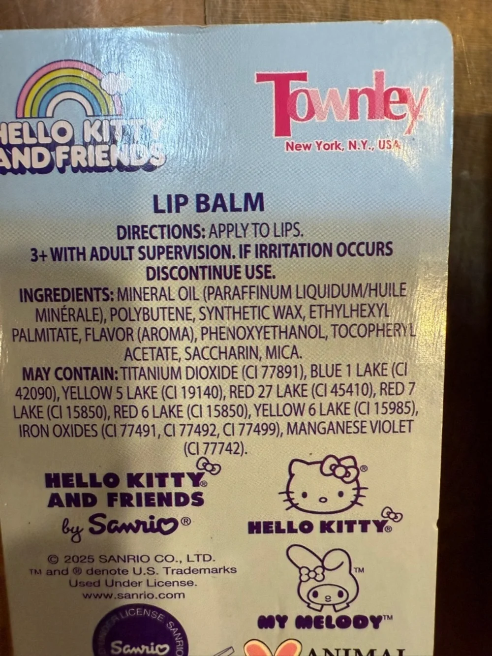 Hello Kitty Pink and Blue Lip Balm Duo